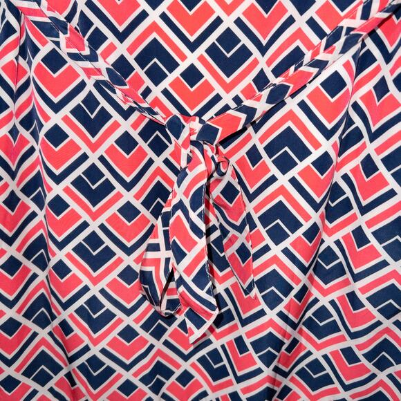 Gap Pink & Blue Geometric Mini Shift‎ Dress Size XS - Picture 2 of 8